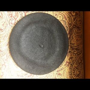 Black Wool Beret